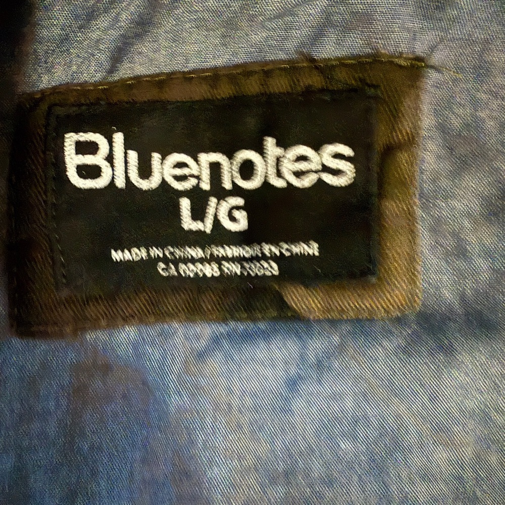 Bluenotes Camouflage Button front Shirt/Shacket, cotton, Size Large - Picture 5 of 7